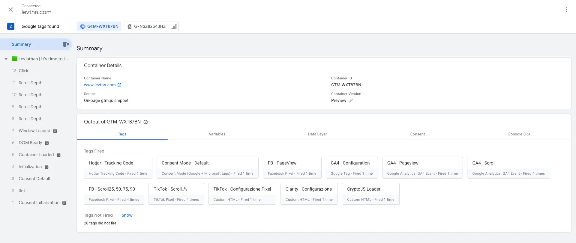 Preview Measurement & Dashboard